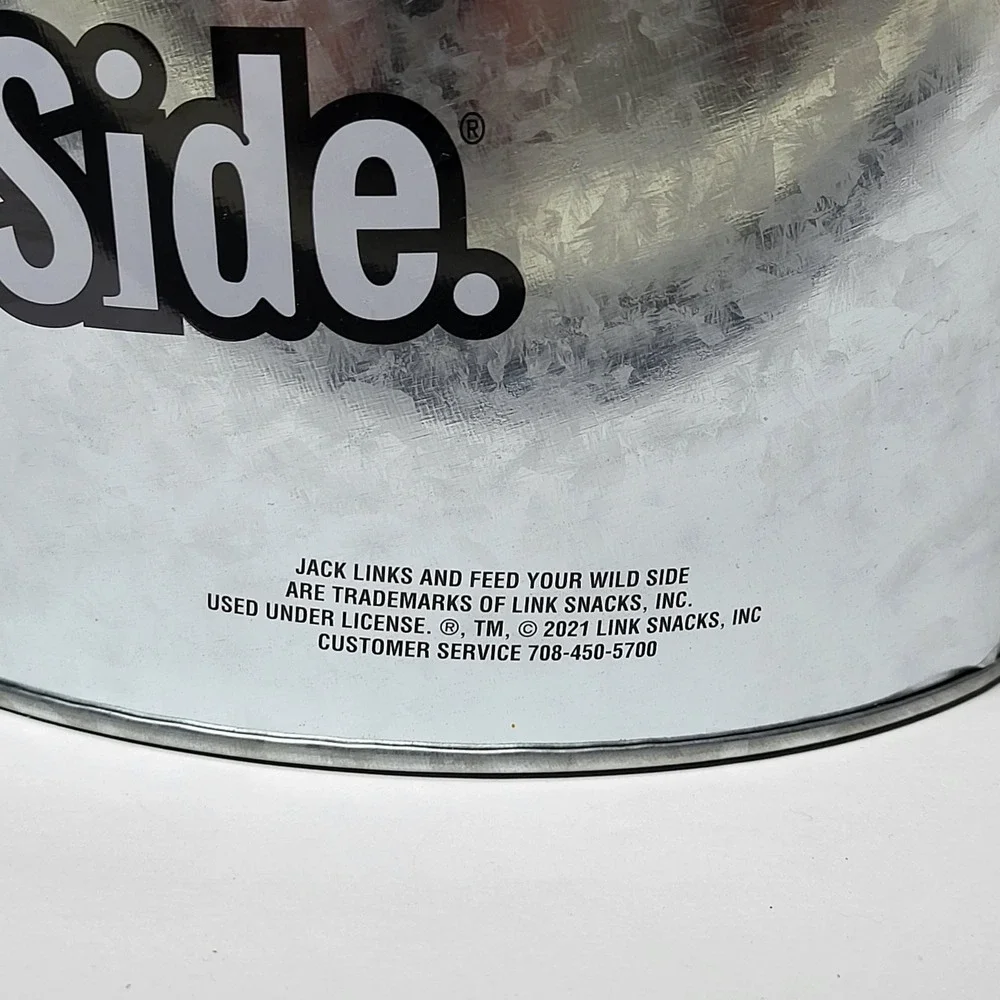 Jack Link's Galvanized Metal Ice Bucket Feed Your Wild Side Silver Pail 2021‎